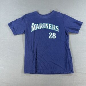 blue Seattle Mariners t-shirt #28 Size XS